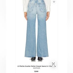MOTHER Lil Petite Hustler Roller Sneak in Shade I Confess Jeans